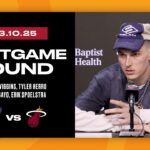 Andrew Wiggins, Tyler Herro, Bam Adebayo, Erik Spoelstra | Postgame Interview | March 10, 2025