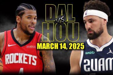 Dallas Mavericks vs Houston Rockets Full Game Highlights - March 14, 2025 | NBA Regular Season