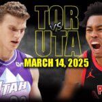 Utah Jazz vs Toronto Raptors Full Game Highlights - March 14, 2025 | NBA Regular Season