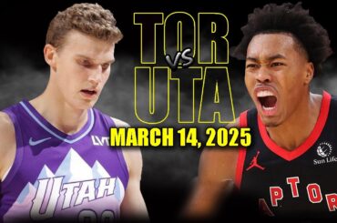 Utah Jazz vs Toronto Raptors Full Game Highlights - March 14, 2025 | NBA Regular Season