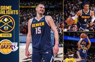 Down to the FINAL MINUTE!! Denver Nuggets vs. Los Angeles Lakers Full Game Highlights 📺 | 3/14/25