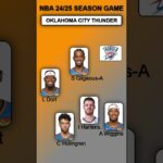 Boston Celtics vs Oklahoma City Thunder Starting 5 and Stats