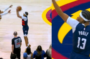 Jordan Poole INSANE GAME WINNER vs Nuggets from NEAR THE LOGO