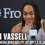 Devin Vassell Postgame vs New Orleans Pelicans | 3.15.2025