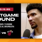 Andrew Wiggins, Kel'el Ware, Kyle Anderson, Erik Spoelstra | Postgame Interview | March 15, 2025