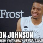 Keldon Johnson Postgame vs New Orleans Pelicans | 3.15.2025