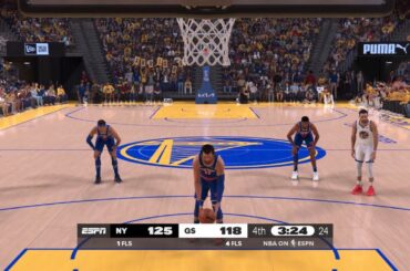 NBA 2K25 NBA Today | KNICKS vs WARRIORS FULL GAMEPLAY