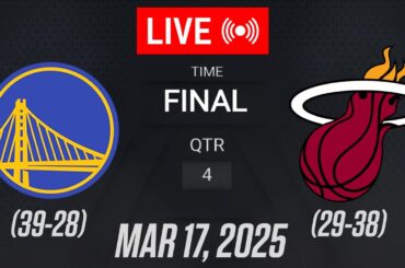 NBA LIVE! Golden State Warriors vs Miami Heat | March 17, 2025 | Warriors vs Heat 2K25