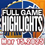Golden State Warriors Vs New York Knicks Game Full game Highlights Mar 15,2025 NBA Season 2024-25