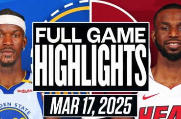 Golden State Warriors VS Miami Heat Full Game Highlights March 17, 2025 Warriors vs Heat 2K25