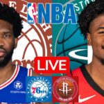 LIVE: PHILADELPHIA 76ERS vs HOUSTON ROCKETS | NBA | PLAY BY PLAY | SCOREBOARD