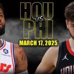 Houston Rockets vs Philadelphia 76ers Full Game Highlights - March 17, 2025 | NBA Regular Season