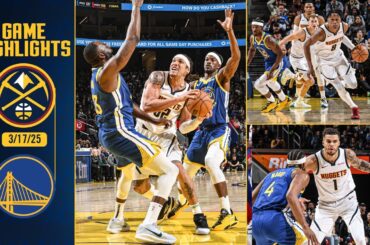 Denver Nuggets vs. Golden State Warriors Full Game Highlights 📺 | 3/17/25