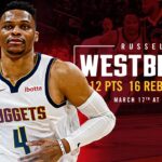 Russell Westbrook Full Game Highlights vs. Warriors 📺 | 3/18/25