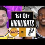 Los Angeles Lakers vs. San Antonio Spurs Full Highlights 1st Qtr P2 | Mar 17 | 2025 NBA Highlights