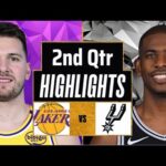 Los Angeles Lakers vs. San Antonio Spurs Full Highlights 2nd Qtr P2 | Mar 17 | 2025 NBA Highlights