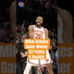 Mikal Bridges was HEROIC against the Trail Blazers! #shorts #knicks