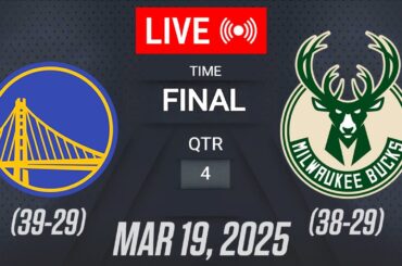 NBA LIVE! Golden State Warriors vs Milwaukee Bucks | March 19, 2025 | Warriors vs Bucks 2K25
