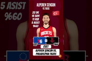 Alperen Şengün Vs. Philadelphia 76ers #alperenşengün #nba #alperensengun