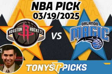 Houston Rockets vs Orlando Magic Pick 3/19/25 NBA Pick Prediction