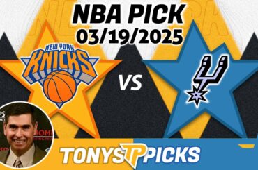 New York Knicks vs San Antonio Spurs Pick 3/19/25 NBA Pick Prediction