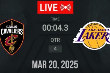 NBA LIVE! Los Angeles Lakers vs Cleveland Cavaliers | March 20, 2025 | Lakers vs Cavaliers 2K25