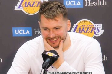 Luka Doncic talks win vs Nuggets, FULL Postgame Interview