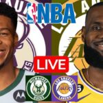 LIVE: MILWAUKEE BUCKS vs LOS ANGELES LAKERS | NBA | PLAY BY PLAY | SCOREBOARD