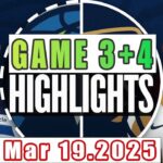 Minnesota Timberwolves Vs New Orleans Pelicans Game 3rd+4th Highlights Mar19,2025 NBA Season 2024-25