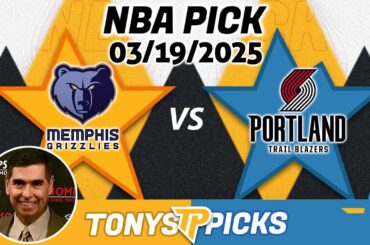 Memphis Grizzlies vs Portland Trail Blazers Pick 3/19/25 NBA Pick Prediction