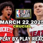 CRUCIAL 🏀 MIAMI HEAT vs HOUSTON ROCKETS LIVE PLAY BY PLAY REACTION