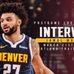 Jamal Murray Postgame Locker Room Interview vs. Trail Blazers 🎙 | 3/21/25