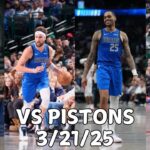 Dallas Mavericks Team Highlights vs the Pistons (03.21.2025)