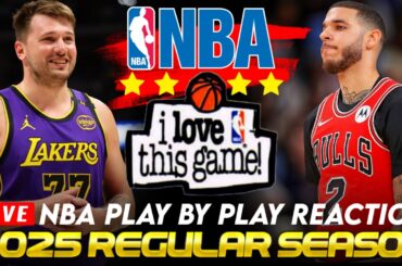 🔴LAKERS vs CHICAGO BULLS │ 2025 NBA Season Basketball Game Play-By-Play Reaction & Scoreboard