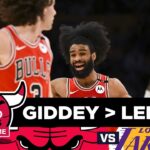 Josh Giddey 2 steals shy of QUADRUPLE DOUBLE as Chicago Bulls blowout Lakers | CHGO Bulls Podcast