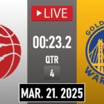 NBA LIVE | Toronto Raptors vs Golden State Warriors | March 21, 2025 | Warriors vs Raptors 2K25
