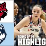 Round of 64: Arkansas State vs. UConn | Women's NCAA Tournament | Full Game Highlights