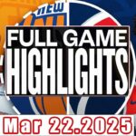 New York Knicks Vs Washington Wizards Full Game Highlights Mar 22,2025 NBA Season 2024-25