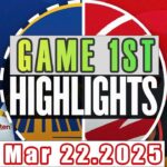Golden State Warriors VS Atlanta Hawks Game 1st Highlights Mar 22,2025 NBA Season 2024-25