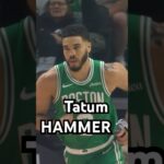 Tatum gets downhill after the nifty handle!