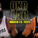 Oklahoma City Thunder vs Los Angeles Clippers Full Game Highlights - March 23 | NBA Regular Season