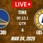NBA LIVE!  Indiana Pacers vs Golden State Warriors I March 24, 2025 Warriors vs Pacers 2K Live