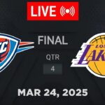 NBA LIVE! Los Angeles Lakers vs Oklahoma City Thunder March 24, 2025 | 2025 NBA Season Live 2K
