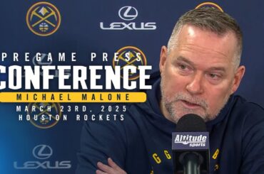 Coach Malone Pregame Press Conference vs. Rockets 🎙 | 3/23/25