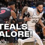 ALL 15 SAN ANTONIO SPURS STEALS IN TORONTO!