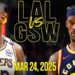 Los Angeles Lakers vs Golden State Warriors Full Game Highlights - March 24, 2025 | NBA Season 2K25