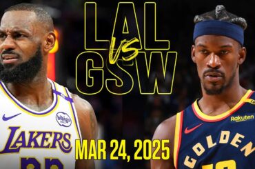 Los Angeles Lakers vs Golden State Warriors Full Game Highlights - March 24, 2025 | NBA Season 2K25