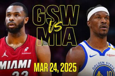 Golden State Warriors vs Miami Heat Full Game Highlights - March 24, 2025 | NBA Regular Season 2K25