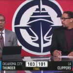 NBA Gametime reacts to Oklahoma City Thunder beat LA Clippers 103-101; SGA: 26 Pts; Kawhi: 25 Pts