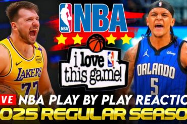 🔴LAKERS vs ORLANDO MAGIC │ 2025 NBA Season Basketball Game Play-By-Play Reaction & Scoreboard